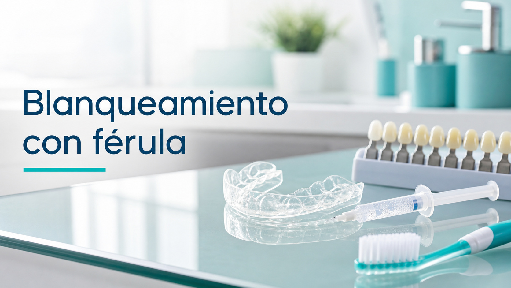 Cuidados durante un blanqueamiento dental con férula: guía para pacientes