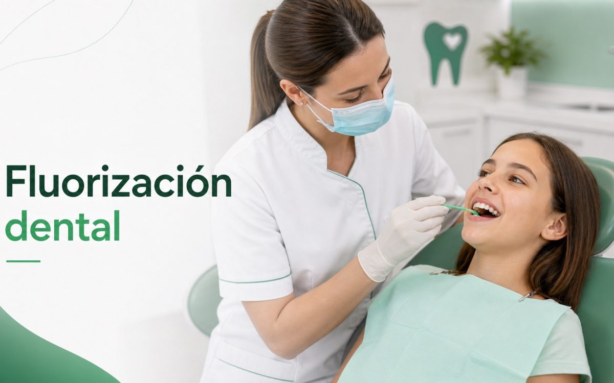 Fluorización dental para prevenir caries y fortalecer el esmalte